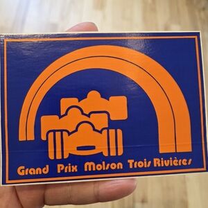 Vintage 1980's Racing Sticker Grand Prix Molson De Trois-Rivières